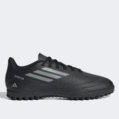 Chuteira Society Infantil Adidas Deportivo III, Preto, Cinza, 35