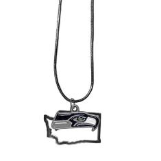 Siskiyou Sports Colar feminino NFL State Charm, Colar com pingente de estado, Cor do time, 18 inch
