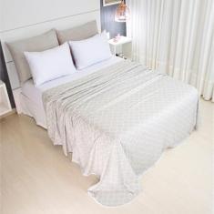 Jogo de Lençol Queen 4 Peças Estampado COZZILAR - Malha 100% Algodão, 