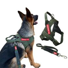 Coleira Peitoral com Guia para Cachorro - Modelo Estriado - Canadá K9 