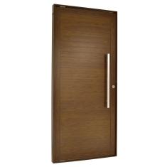 Porta Lambril Pivotante Com Puxador Direita Topsul 220x100cm Esquadrisul Marrom