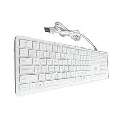 Teclado Slim Rise Mode, USB 2.0, ABNT2, Branco - RM-TS-FW