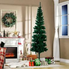 Arvore de Natal Slim Fina 210cm Pinheiro Verde 450 Galhos - Klizz, Ver