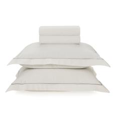 Jogo De Cama Queen Karsten 200 Fios Percal 100% Algodão Deli