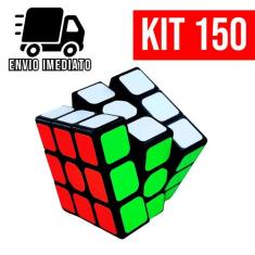 Kit 150 Cubo Mágico 5x5 Grande Brinquedo Quebra Cabeça Infantil Intera