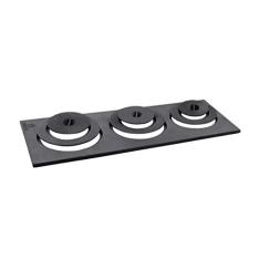 Chapa Redução Fogão A Lenha Libaneza 3 Furos Pesada 33x29x74cm