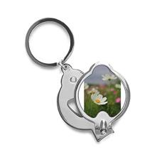 Cortador de unhas branco Cosmos Art Deco Gift Fashion Finger Nail Clippers Tesoura de aço inoxidável