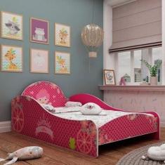 Cama Infantil Princesinha Gelius Móveis Pink Ploc