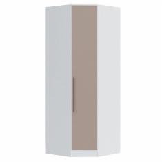 Guarda Roupa Modulado Canto Oblíquo 1 Porta Requinte+ Móveis Castro Branco Line/Duna Line