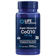 Super Ubiquinol 100mg (60 softgels) CoQ10 Life Extension