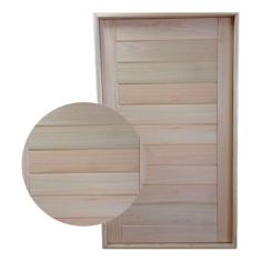 Porta Pivotante Madeira Maciça Eucalipto 2,13x1,17