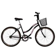 Bicicleta Feminina Aro 26 Beach Preta - Dalannio Bike