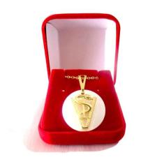 Colar Veterinária Acrílico Branco Com Caixinha - Milena Folheados