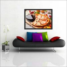 Quadro Decorativo Pizza Pizzaria Gourmet Restaurantes Decorações Com M
