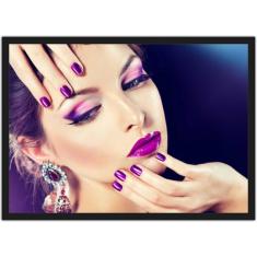 Quadro Decorativo Salão De Beleza Cabeleireiros Manicure Decorações Co