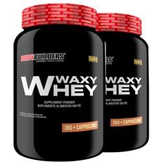 Kit 2x Whey Protein Waxy Whey Cappuccino 2kg - Bodybuilders