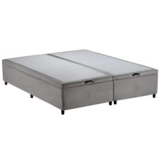 Cama Box Bau Queen Suede (1.58X1.98) - GENKI KENKO, AREIA