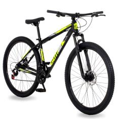 Imagem de Bicicleta Aro 29 Gott 24 Marcha Câmbio Shimano Freio a Disco - Preto/Amarelo - 15.5