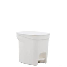 Lixeira Tramontina Compact 7L em Polipropileno Branco com Haste em Aço