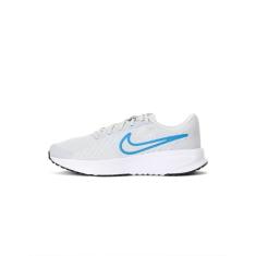 Nike Tênis masculino Run Defy, Platina pura/Blue Hero/Alumínio/Branco, 40