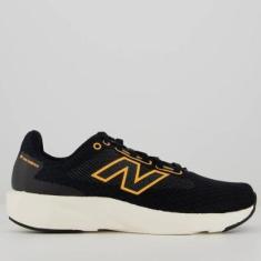 Tênis New Balance 413 V3 Preto e Laranja-Masculino