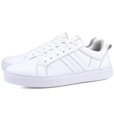 Tênis Casual em Couro Masculino Mr. Gutt Branco-Feminino