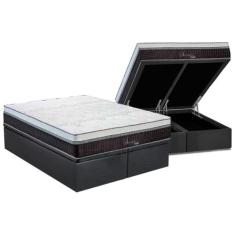 Cama Box Baú + Colchão Polar Molas Ensacadas Serenatta King 1,93x2,03 