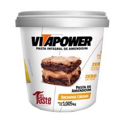 Pasta De Amendoim Integral Brownie Cream (1Kg) Vitapower