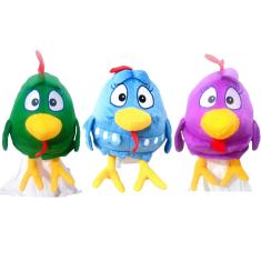 Pelúcia Galinha Pintadinha 28cm  3 Cores - 03 Personagens