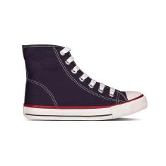 Tênis Botinha Cano Alto Preto Street Star Canvas Hi St0144