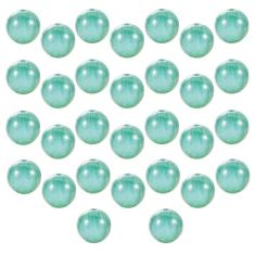 60 peças de contas azuis soltas 14 mm contas de acrílico para fazer joias, contas redondas para fazer pulseiras, fazer adultos, projetos de artesanato, enfeites de Natal, presentes de aniversário