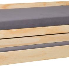 Tri Cama Lotar 2 90x190cm Madeira Maciça Amarelo Madeira