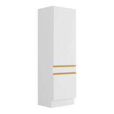 Paneleiro 2 Portas 62cm com Rodapé Veneza Multimóveis V2119, Branco/Do