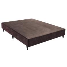 Base Box Casal Sommier Camurça Viúva 128x188x30 Ortobom