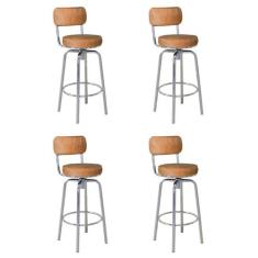 Conjunto 04 Banquetas Giratória em Aço Capadócia Yescasa - Compoarte