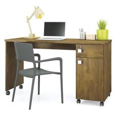 Escrivaninha Para Computador office Malta Canela - Lukaliam Móveis