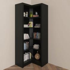 Armário para Escritório de Canto Preto Me4132 - Tecno Mobili, Preto, M