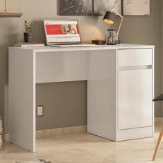 Escrivaninha 1 Porta 1 Gaveta Office Morada - Demobile, Branco