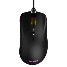 Mouse Gamer Pcyes Gaius - 12400 Dpi - Rgb 6 Botões-cor Preto