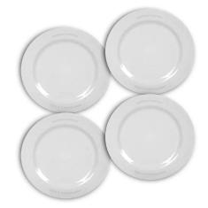 Jogo 4 Pratos Raso De Sobremesa 18Cm De Melamina