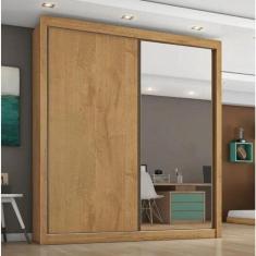 Guarda Roupa Zurique 2 Portas 1 Espelho 100%mdf Móveis Europa