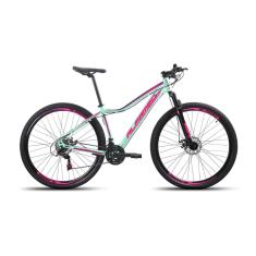 Bicicleta Alumínio Aro 29 Alfameq Pandora Feminina Freio a Disco 24 Marchas-Feminino