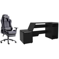 Cadeira Gamer XT Racer Reclinável Giratória Preta - Platinum W Series 