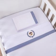 Jogo De Lençol Para Berço Americano 3 Peças Aviador