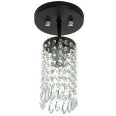 Lustre Clearcrillic Cristal Acr lico Redondo Preto