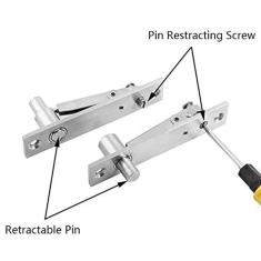 QUANBU Dobradiça para porta pivotante de aço inoxidável Onesize pivot hi