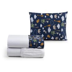 Jogo De Lençol Para Cama Box Solteiro Com Elástico Moderno - EMPÓRIO D