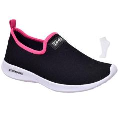 Sapatilha Tenis Calce Facil Slip on Feminina Confortável Com MEIA - ST