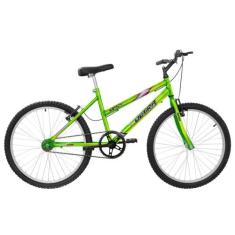 Bicicleta Aro 24 Ultra Bikes Chrome Line Feminina sem Marcha, Verde, A
