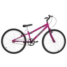 Bicicleta Aro 26 Ultra Bikes Chrome Line Rebaixada sem Marcha, Rosa, A